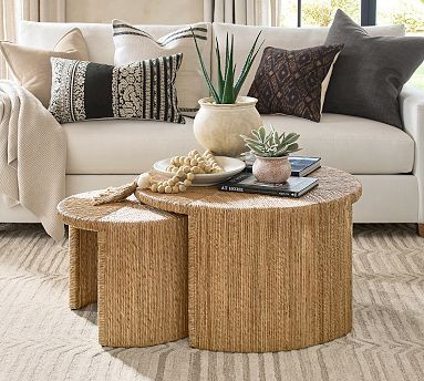 Malibu Round Nesting Coffee Tables | Pottery Barn (US)