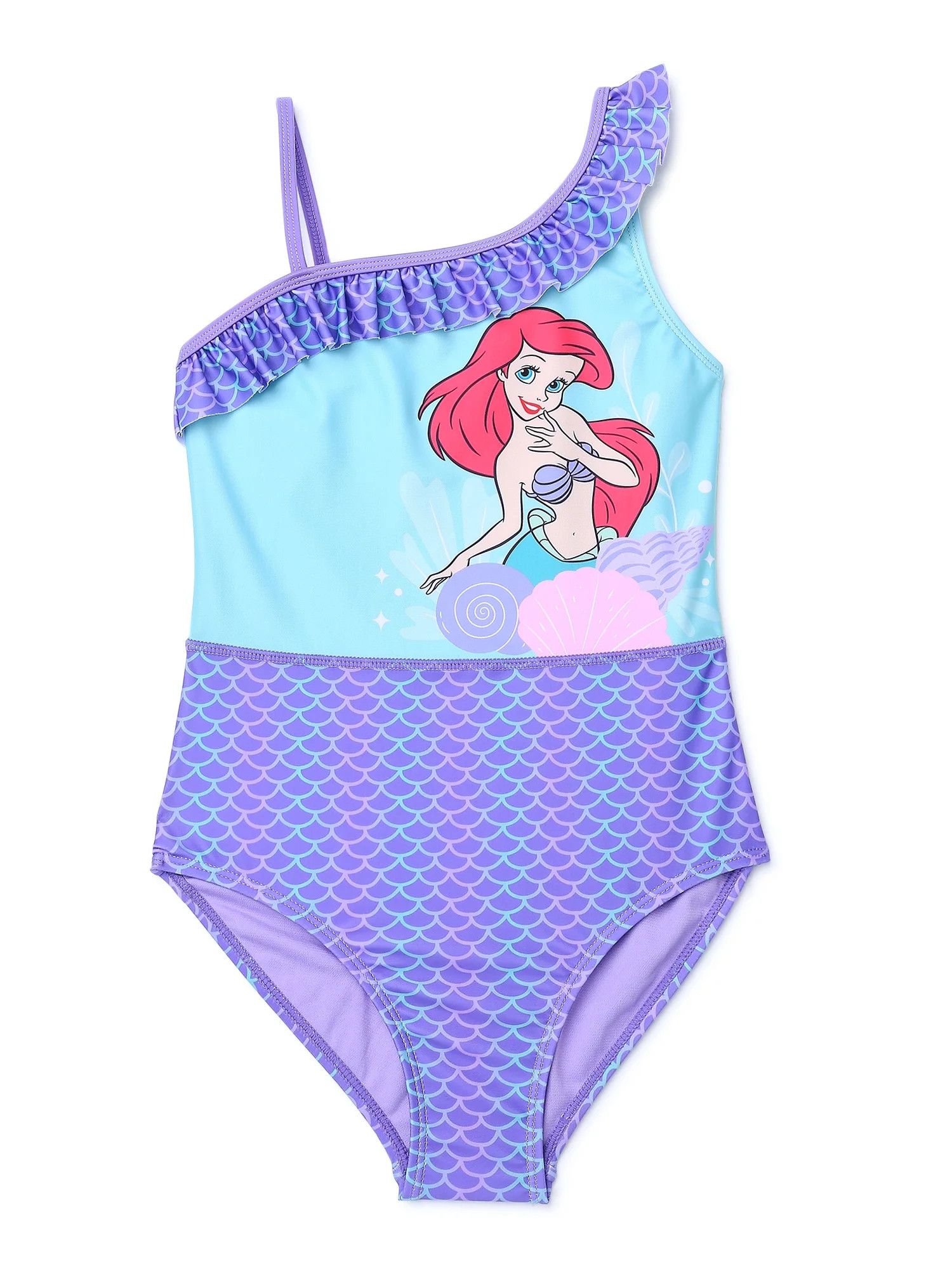 Ariel Swimsuit, One Piece, Sizes 4/5 - 7/8 | Walmart (US)