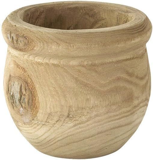 Time Concept Carving Wood Pot - Small - Flower Plant Indoor Holder, Home/Garden Planter Decor | Amazon (US)