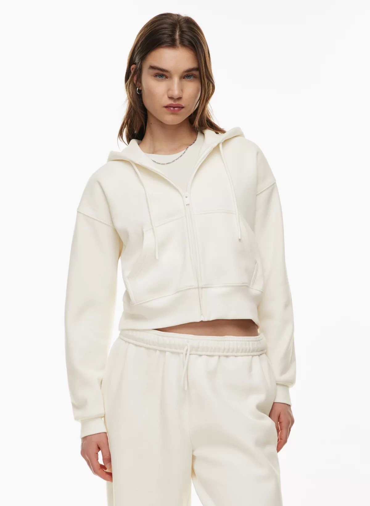 COZY FLEECE BOYFRIEND BOXY ZIP HOODIE | Aritzia