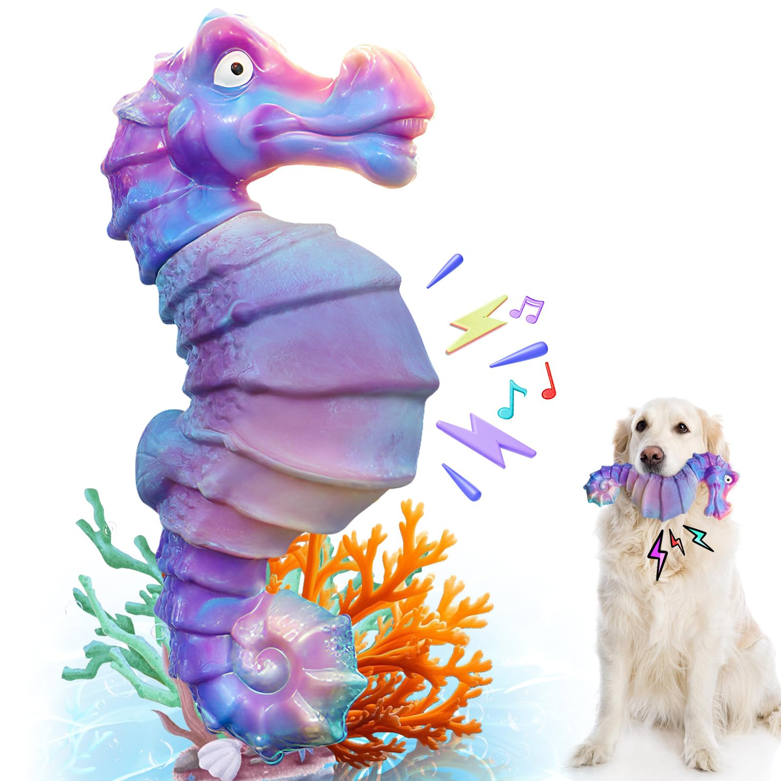 Dog Chew Toys for Aggressive Chewers: Squeaky Dog Chew Toys for Large Dogs-Tough Interactive Toys... | Amazon (US)