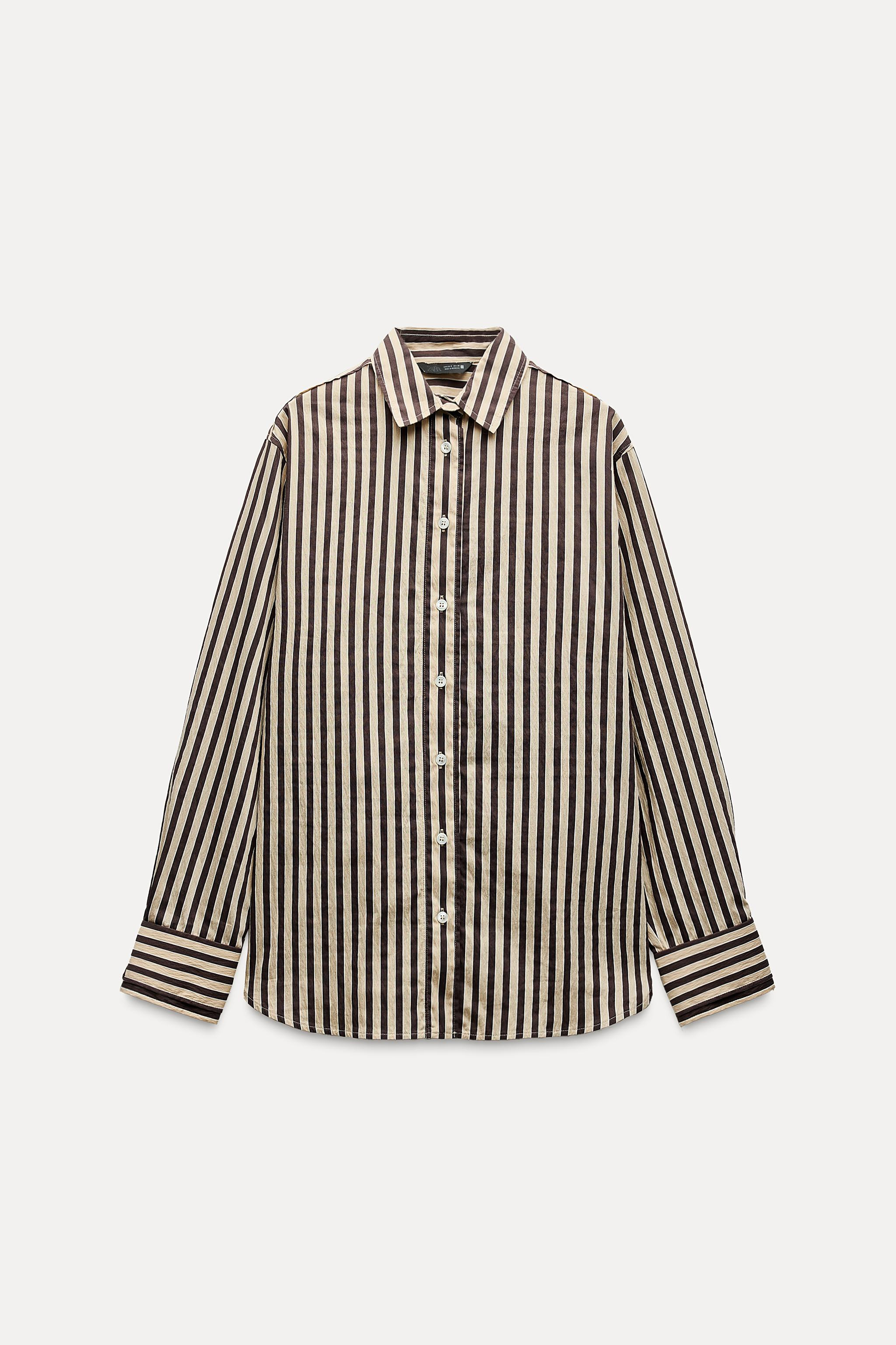 STRIPED OVERSIZE SHIRT | Zara UK