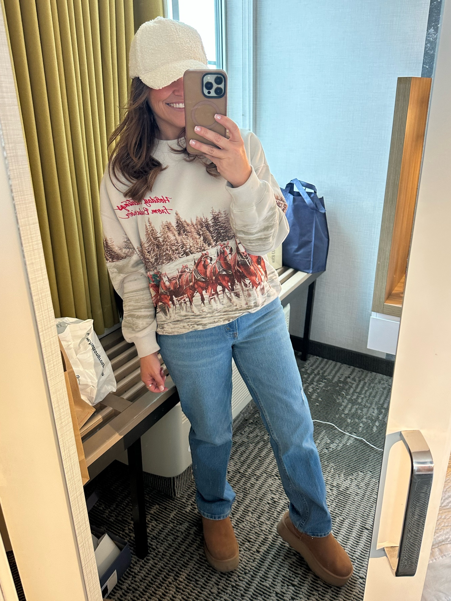 Christmas at Jackson Hole outfit! 

My go to Christmas sweatshirt is so fitting here! And I love this Sherpa baseball cap! 



#LTKTravel #LTKStyleTip #LTKHoliday