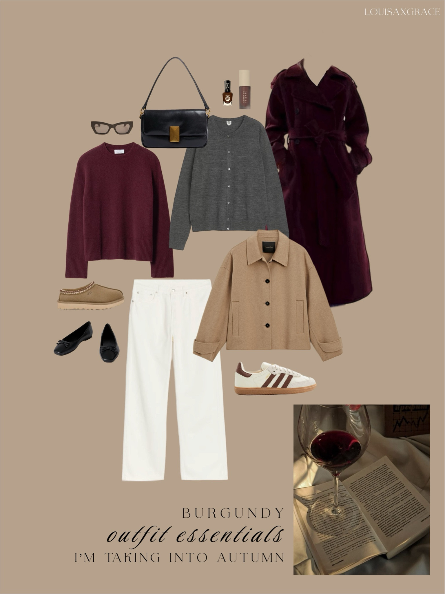 Burgundy Essentials 🍂🤎 #autumn #burgundy 
