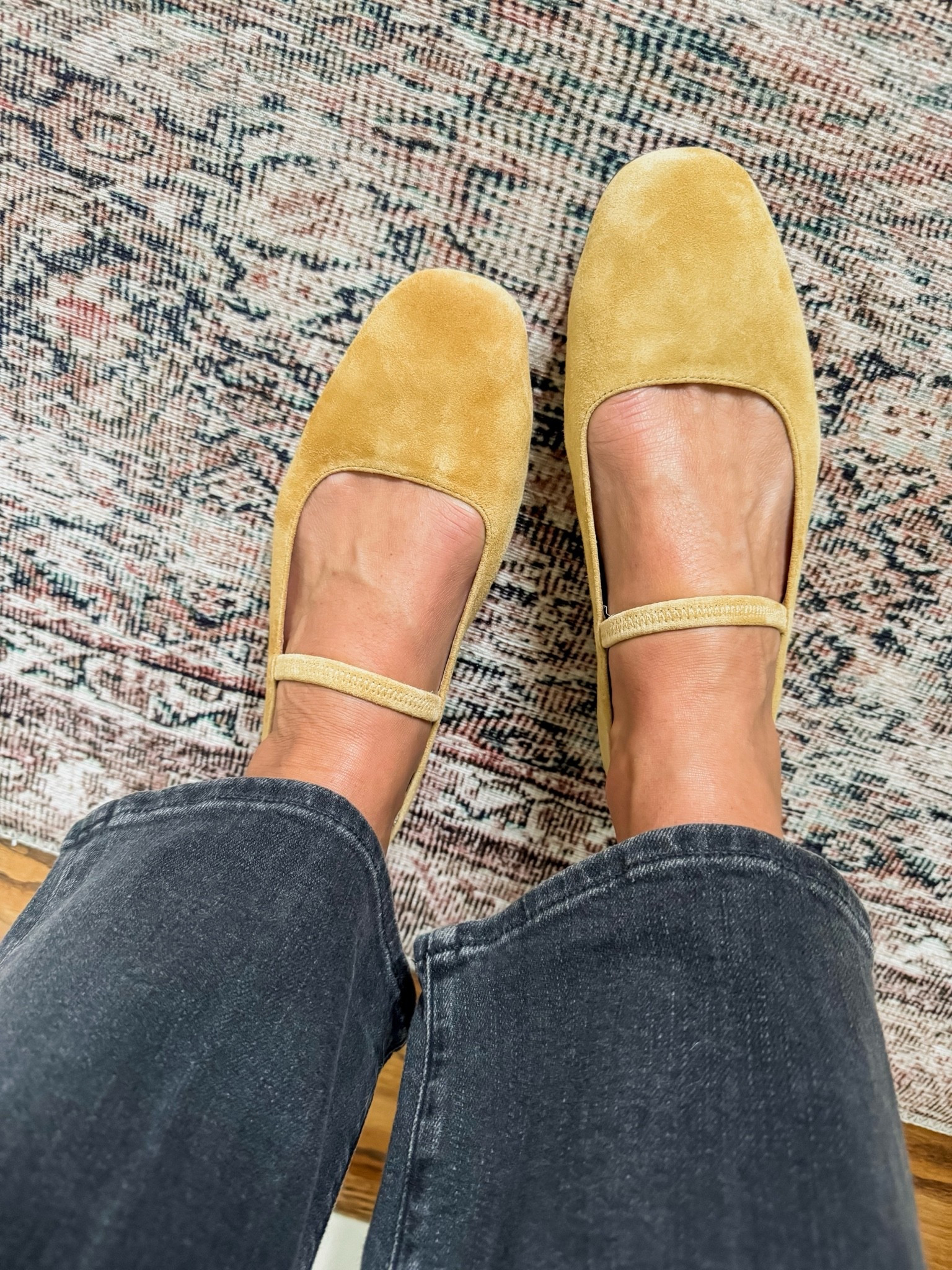 Fall suede Mary Jane flats. 
If between sizes, go down

#LTKootd #LTKSeasonal #LTKOver40