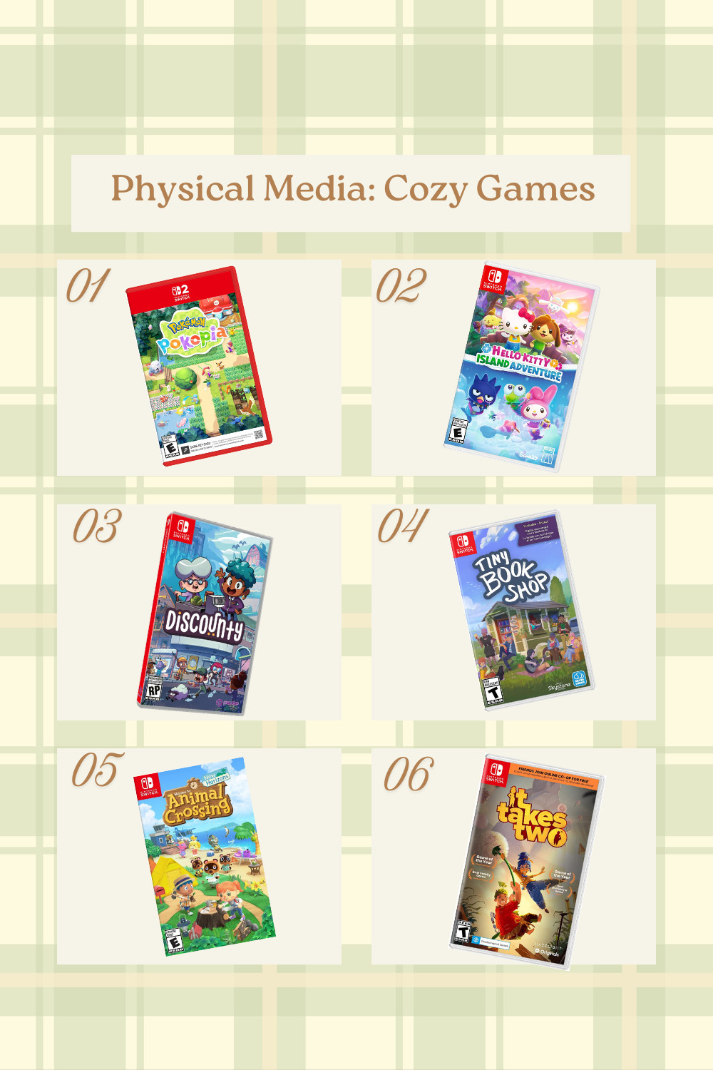 physical media versions of some of my favorite cozy games on switch 🎮🌼🤎 

 #LTKHome #LTKKids