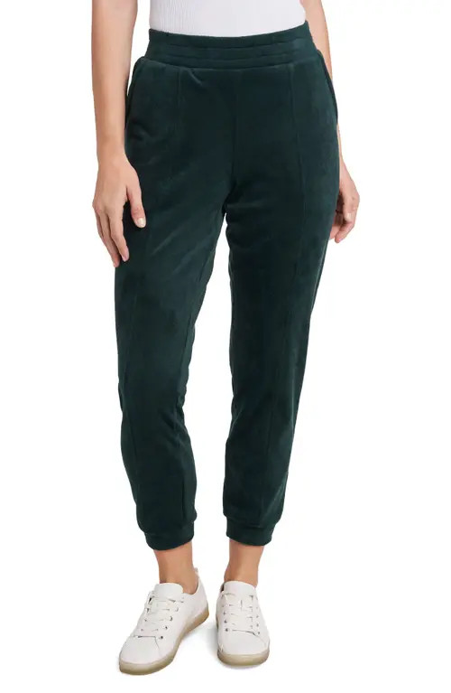 1.STATE Velour Pants in Green Forest at Nordstrom, Size X-Small | Nordstrom