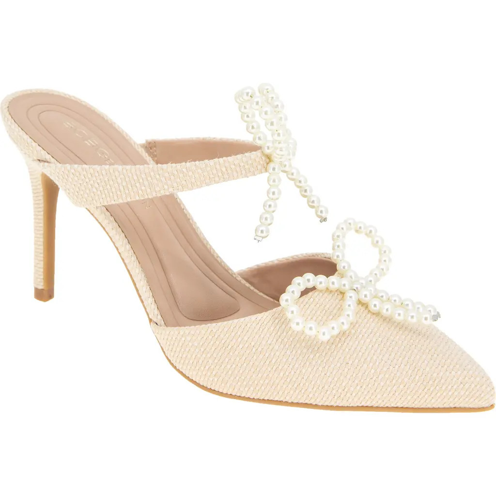 bcbg Bardia Pointed Toe Mule in Natural at Nordstrom, Size 8.5 | Nordstrom