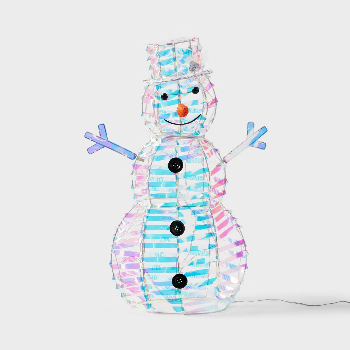 26" LED Iridescent Snowman Christmas Novelty Sculpture Light - Wondershop™ | Target
