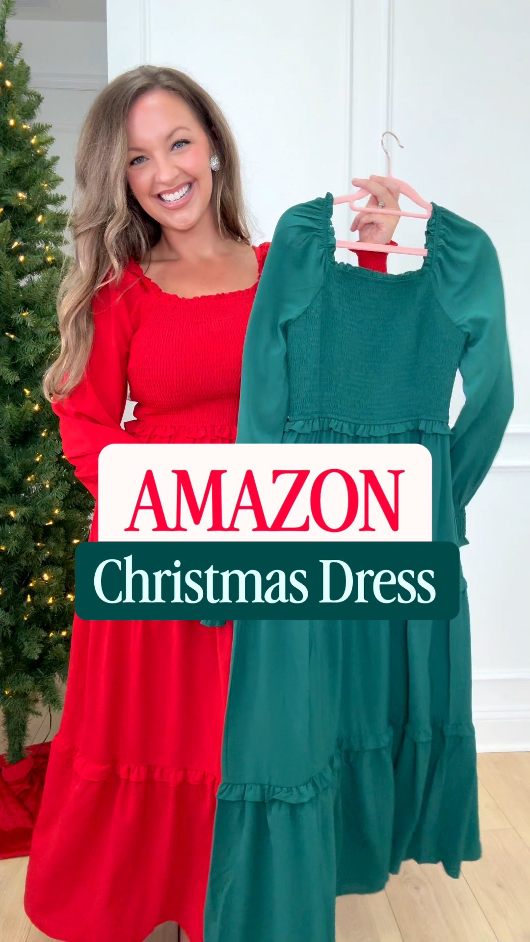 I think I may have found the cutest Christmas Dresses!🎄The perfect dress for Christmas Card family Photos, Christmas Eve Church Service, and holiday festivities/ Christmas parties! ✨✨
I am 5'5" size 8/10 wearing my true size medium in red ❤️and green💚
Follow me for more affordable amazon fashion and holiday outfit inspiration!

#christmasdress #holidayoutfit #amazonfashion #amazonfashionfinds #holidaydress Amazon Christmas dress, Christmas card photos dress, holiday outfit, red dress, green dresss


#LTKSeasonal #LTKMidsize #LTKFindsUnder50