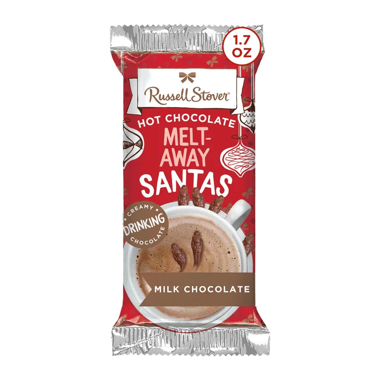 RUSSELL STOVER Christmas Hot Chocolate Melt-Away Milk Chocolate Santas, 1.7 oz. - Walmart.com | Walmart (US)