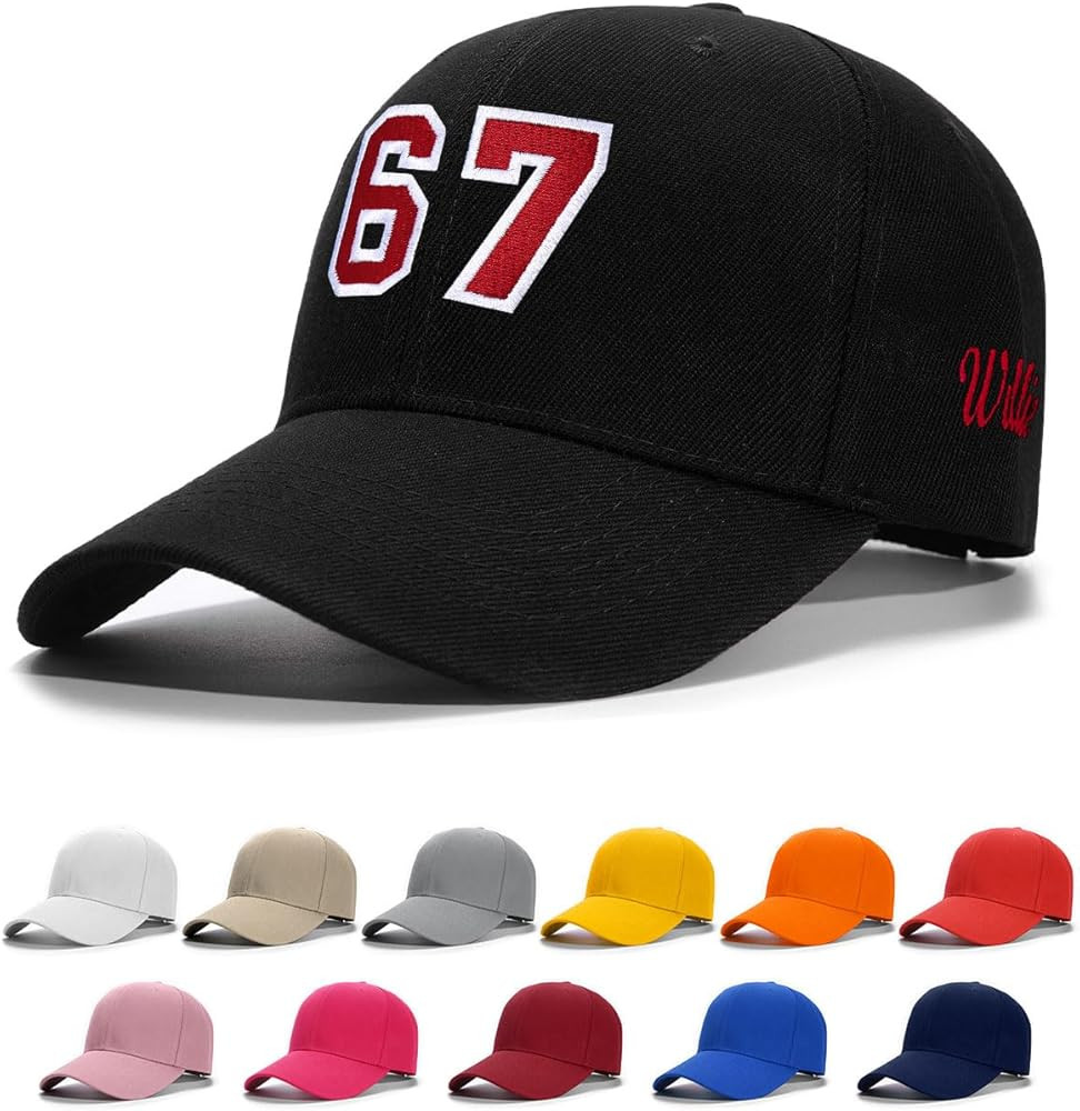 Custom4U Custom Embroidered Baseball Caps Dad Hats for Men Women Personalized Jersey Number Hat w... | Amazon (US)