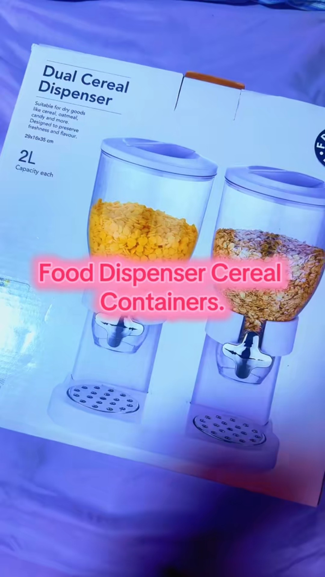 Food Dispenser Cereal Containers Storage Container Dispenser Countertop For Candy Nut Grain Granola
Snack Black Kitchen

#LTKSaleAlert #LTKfoodie #LTKHome