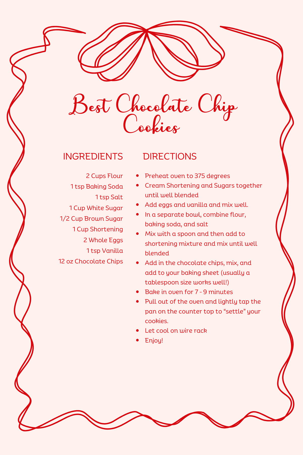  
⸻

✨ My Favorite Chocolate Chip Cookie Recipe — Save This One! ✨

If you’re looking for a tried-and-true chocolate chip cookie recipe… this is it. Soft centers, lightly crisp edges, and the perfect amount of chocolate in every bite. 🍪❤️

This is the recipe I reach for every single time — simple ingredients, easy steps, and it turns out perfectly every bake. These are amazing for:
• Holiday cookie swaps
• Neighbor gifts
• Teacher treats
• Christmas Eve baking
• Or just a cozy weekend at home

Swipe/save the recipe card so you can make them anytime! Tap for my favorite baking tools, mixing bowls, cookie scoops, and cooling racks. 🍪✨ I’m getting hungry just thinking about them!

#LTKHome #HolidayBaking #ChristmasCookies #BakingDay #LTKRecipe #CookieSeason #HomemadeTreats

 

#LTKGiftGuide #LTKHoliday #LTKfoodie