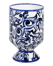 Made In Italy 14.5x23 Porcelain Luxury Mediterranean Planter | TJ Maxx