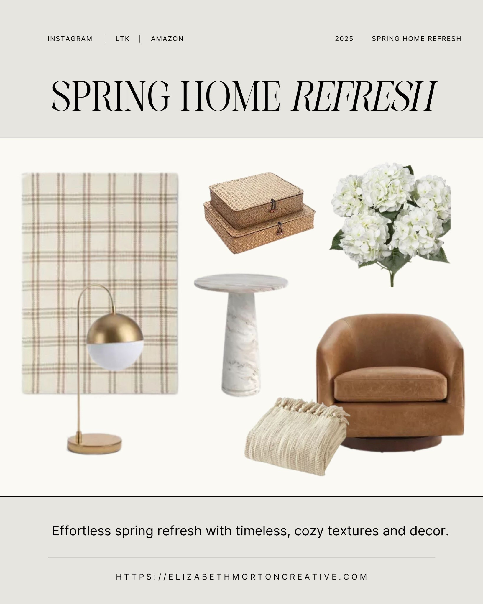 Refresh your space with spring home decor that feels effortless and timeless. Layer cozy textures, neutral tones, and curated accents to create a warm, inviting home. Shop the latest finds, including spring home Target favorites.
Tap to shop now.

#SpringHomeRefresh #SpringHomeDecor #NeutralDecor #InteriorInspo #ModernCozy #LTKFinds #AffordableLuxury #HomeTrends #SpringDecor #HomeStyling #MinimalistHome #SpringHomeTarget


#LTKHome #LTKSpringSale #LTKSeasonal #LTKHome
