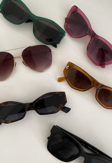 6 of my favorite sunglasses! 

#LTKFind #LTKunder100 #LTKSeasonal