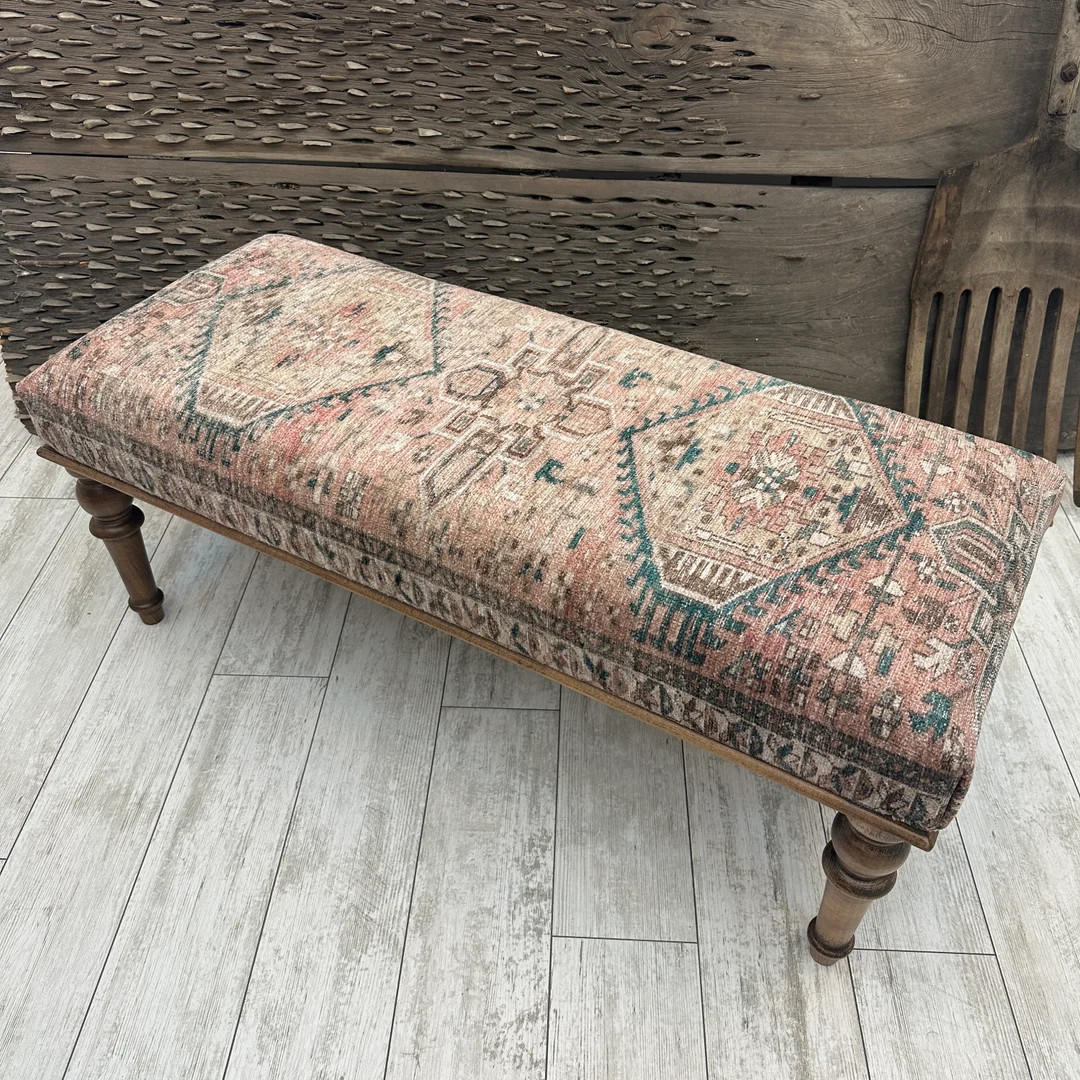 Ottoman Bench, Dining Table Seat, Piano Bench, Bedroom Seat, Handmade Furniture, Boho Decor, Turk... | Etsy (US)