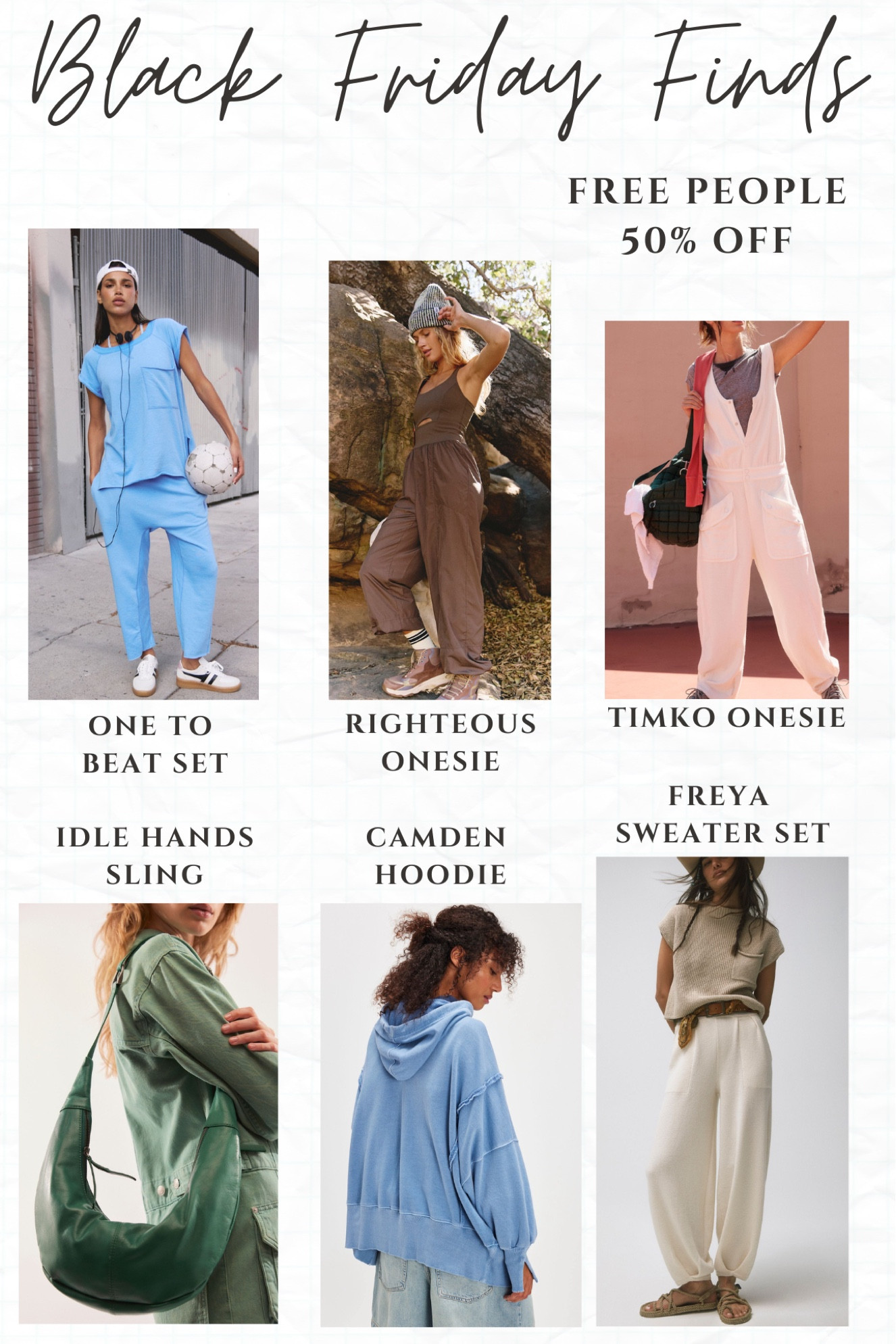 Free People Black Friday has some adoooorable items on sale, 50% off!!! Every item here is under $100!

#LTKSaleAlert #LTKCyberWeek #LTKFindsUnder100