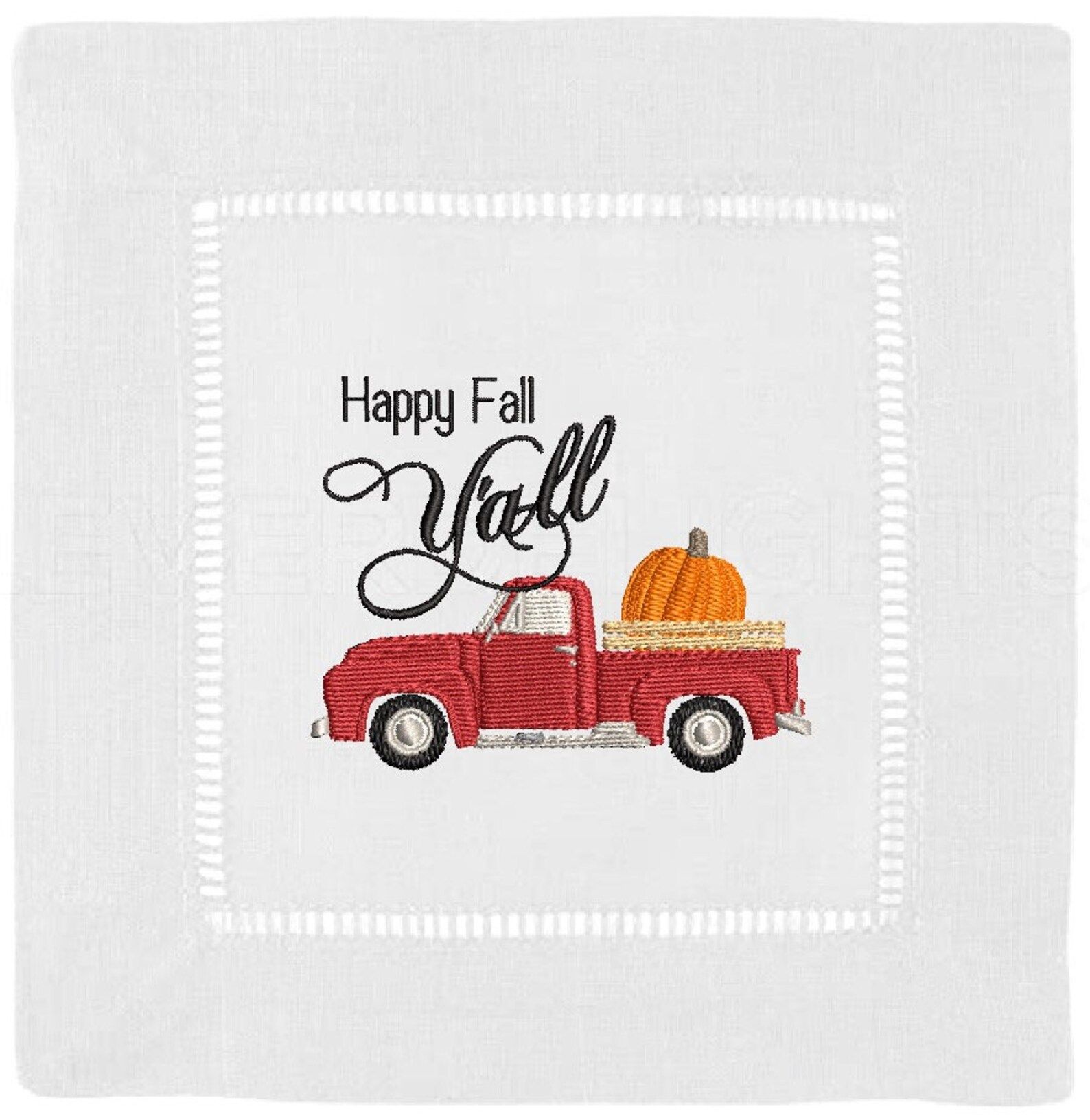 Happy Fall, Y'all Cocktail Napkins | Linen Beverage Napkins | Kitchen Decor | Home Decor | Fall D... | Etsy (US)