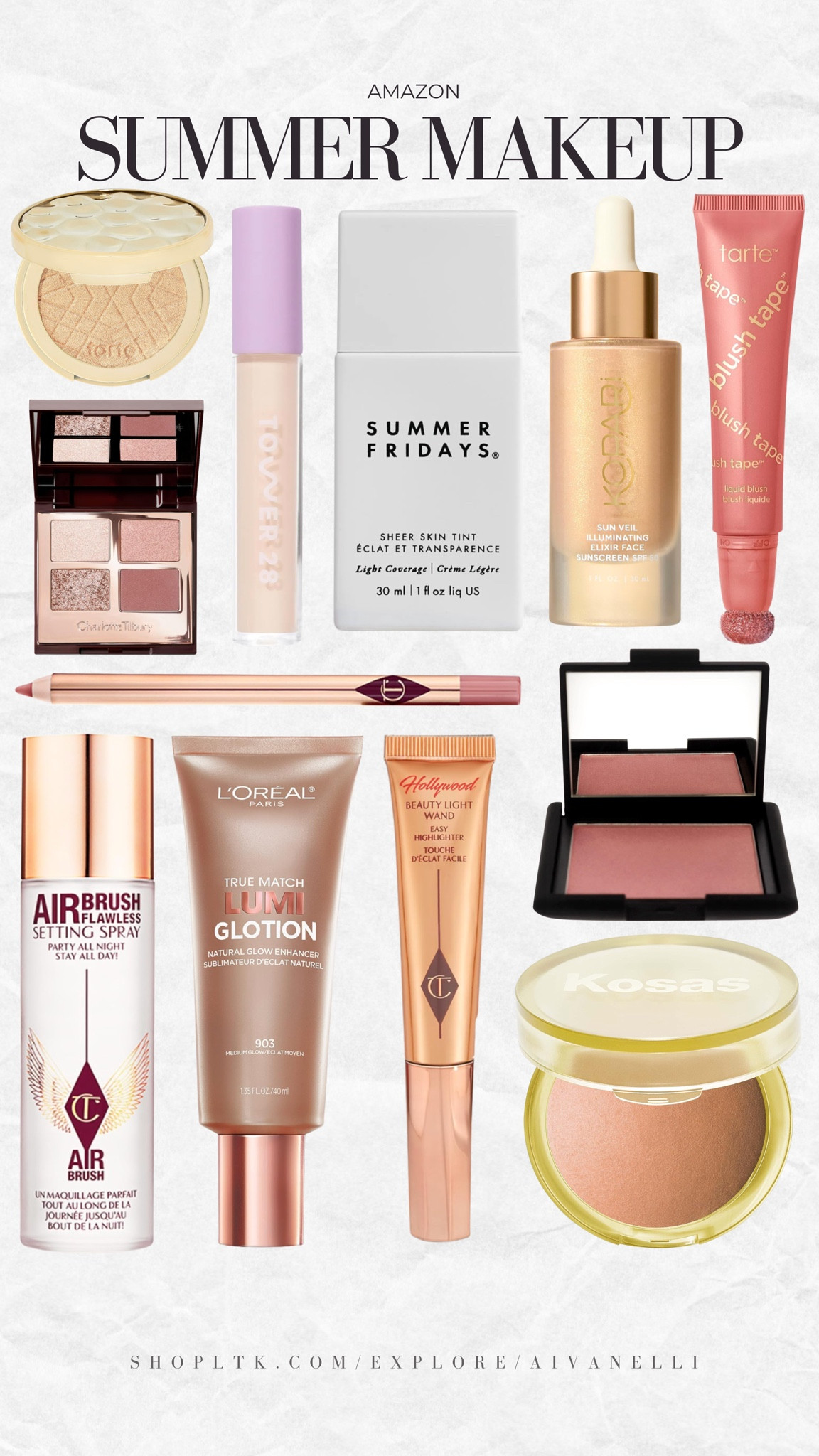 Amazon summer makeup essentials

Glowy skin products
Bronzing drops
Cream blush favorites
Dewy makeup essentials
Waterproof beauty picks
Tinted sunscreen makeup
Summer lip oils
Long wear setting spray
No makeup makeup look

#LTKSeasonal #LTKSaleAlert #LTKBeauty