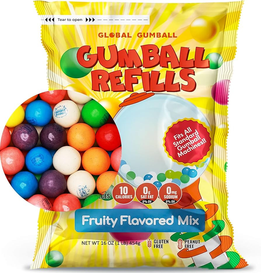 Gumballs for Gumball Machine Refill Bubble Gum 1lb | Amazon (US)