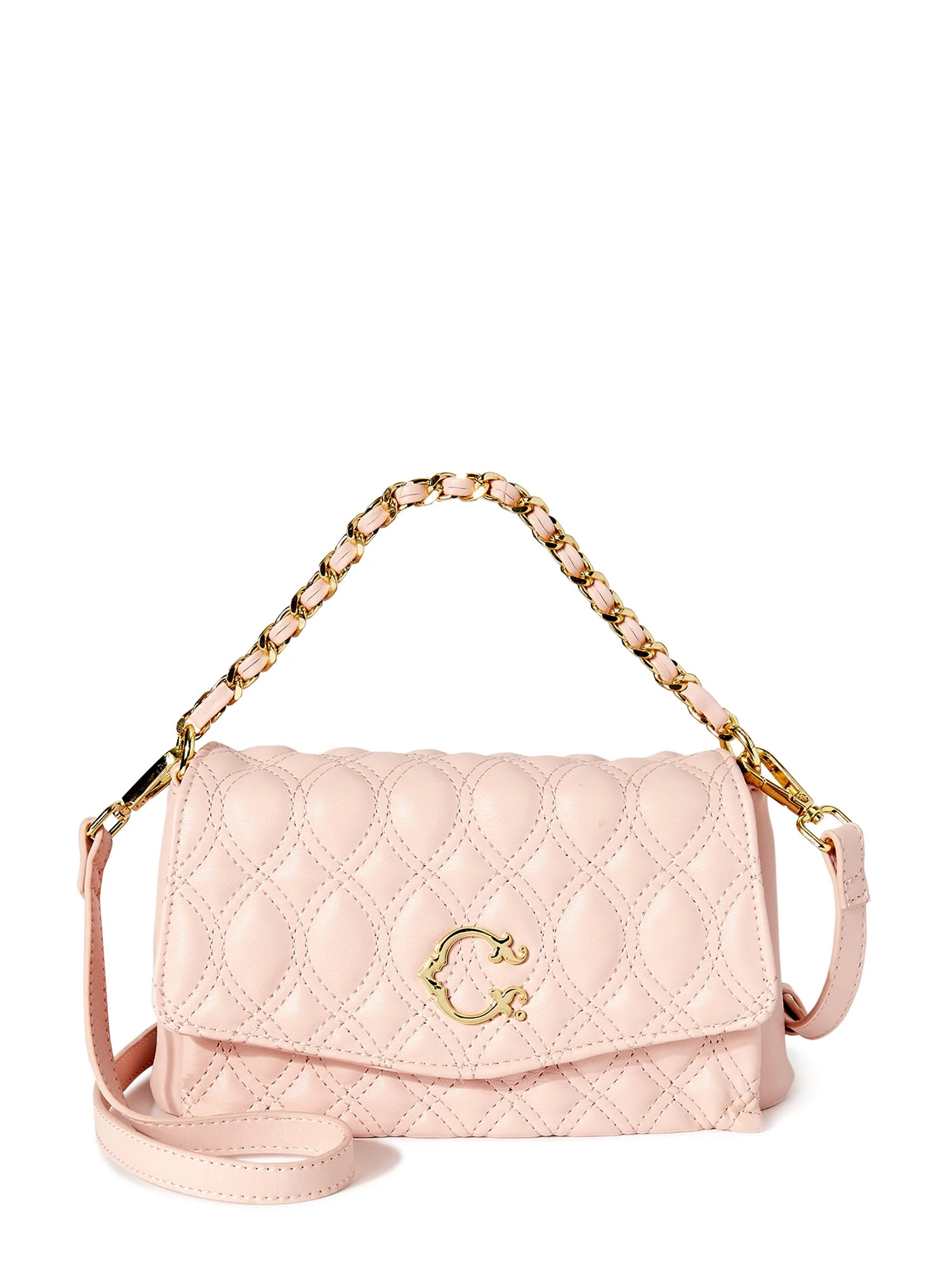 C. Wonder Women's Ellie Quilted Shoulder Bag Blush | Walmart (US)