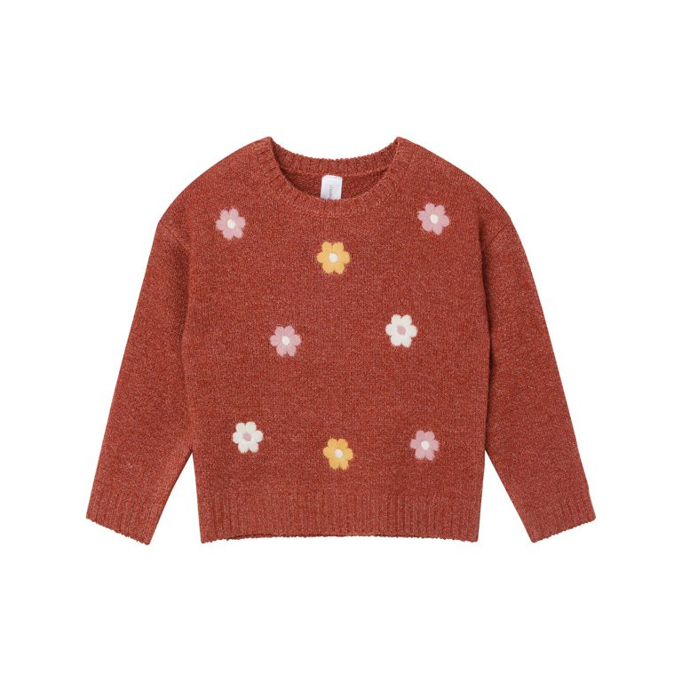 Modern Moments By Gerber Toddler Girl Embroidery Sweater, Sizes 12 Months -5T | Walmart (US)