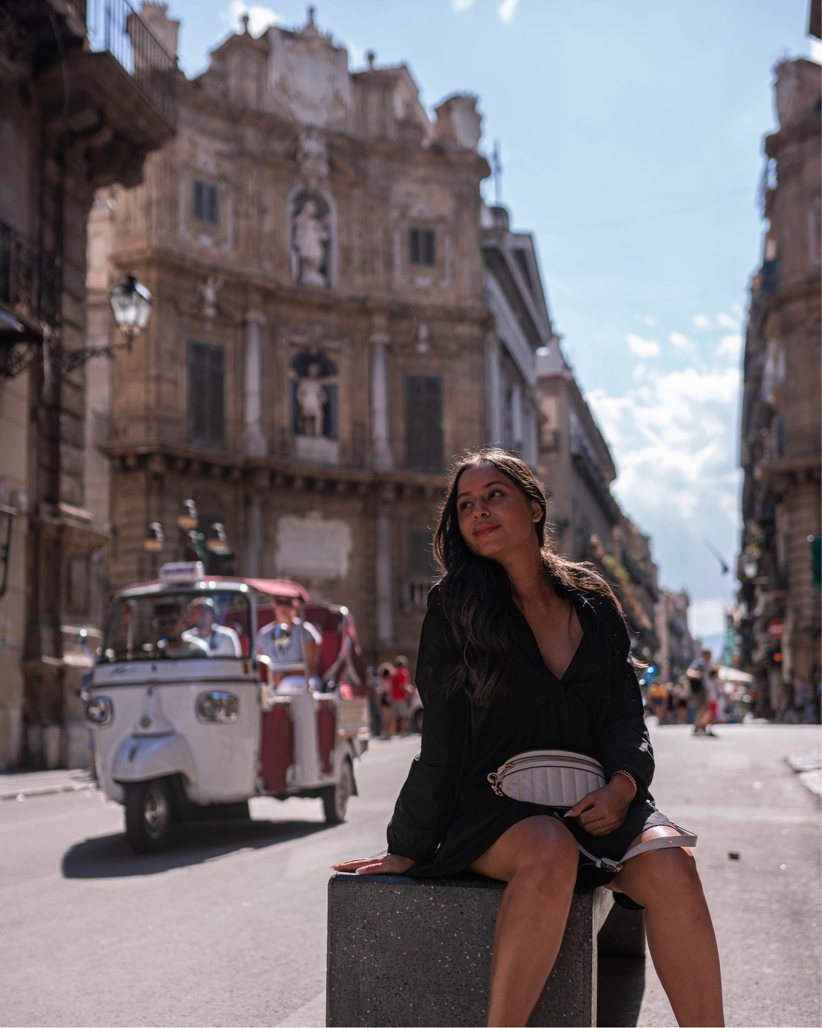 summer dress | summer style | summer outfit | travel outfit | travel dress | black dress | mini dress | long-sleeve dress | travel bag | belt bag | coach belt bag

#LTKitbag #LTKstyletip #LTKtravel