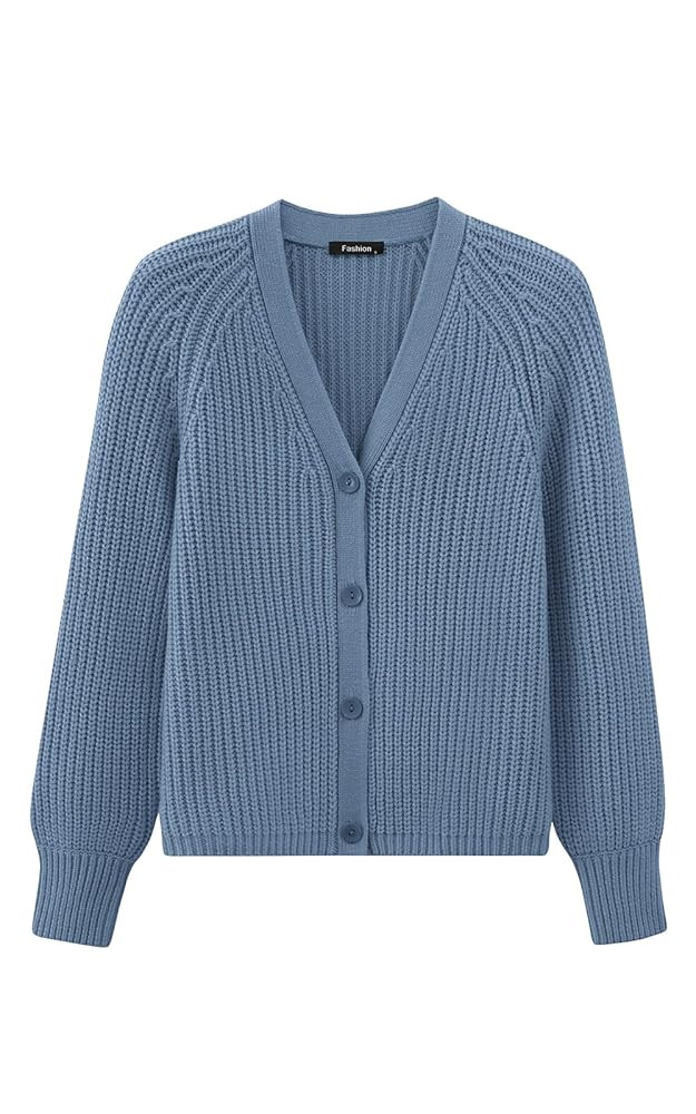 PRETTYGARDEN Womens Sweaters 2025 Long Sleeve Open Front Chunky Cardigan Sweaters for Women Dress... | Amazon (US)