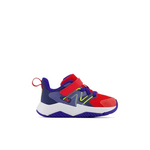 New Balance Kids' Rave Run v2 Bungee Lace with Top Strap - Red/Yellow/Blue (Size 7.5 X-Wide) | New Balance Athletics, Inc.