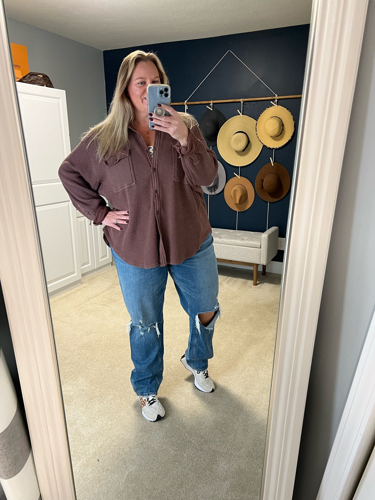 Cooler spring days call for straight leg jeans and an oversized cozy shacket! 

Plus size jeans
Plus size outfit 
Shacket 
Sneakers 
Tall jeans
Long jeans
Plus size tall jeans
Plus size long jeans
Ootd 

#LTKOver40 #LTKStyleTip #LTKPlusSize