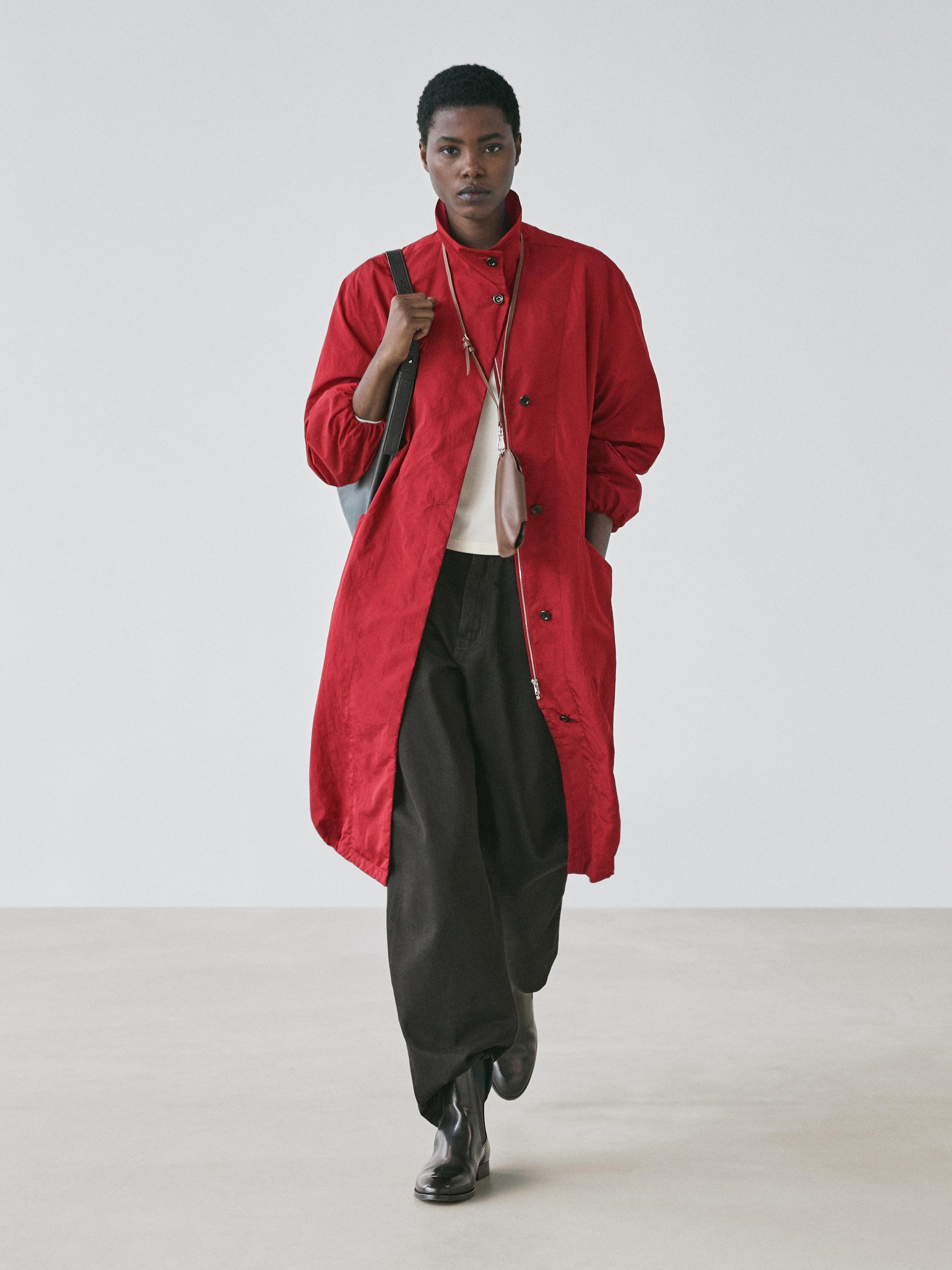 Long oversize parka | Massimo Dutti US