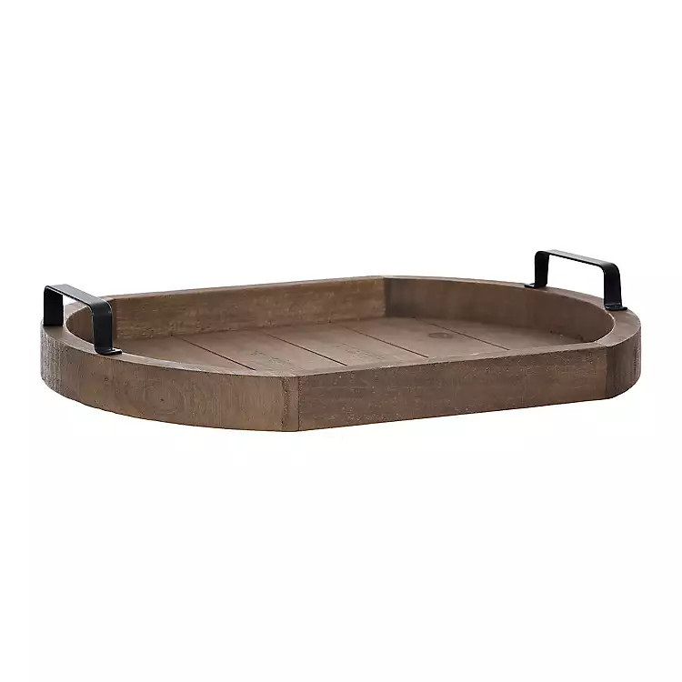 Brown Wood Plank Tray | Kirkland's Home