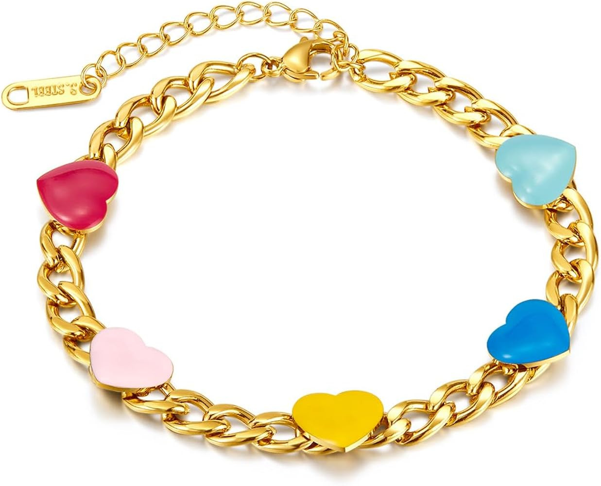 Yowivon Gold Bracelets for Women Trendy Dainty Tennis Pearl Turquoise Beaded Bracelet Adjustable ... | Amazon (US)
