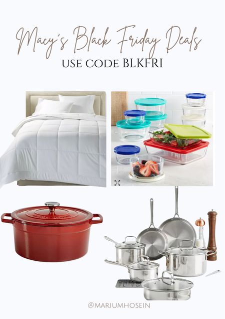 Great prices at Macy’s for their Black Friday deals. Use code BLKFRI at check out 

#LTKHoliday #LTKhome #LTKGiftGuide