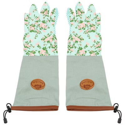 The Lakeside Collection Rose Print Garden Gloves 2 Pieces | Target