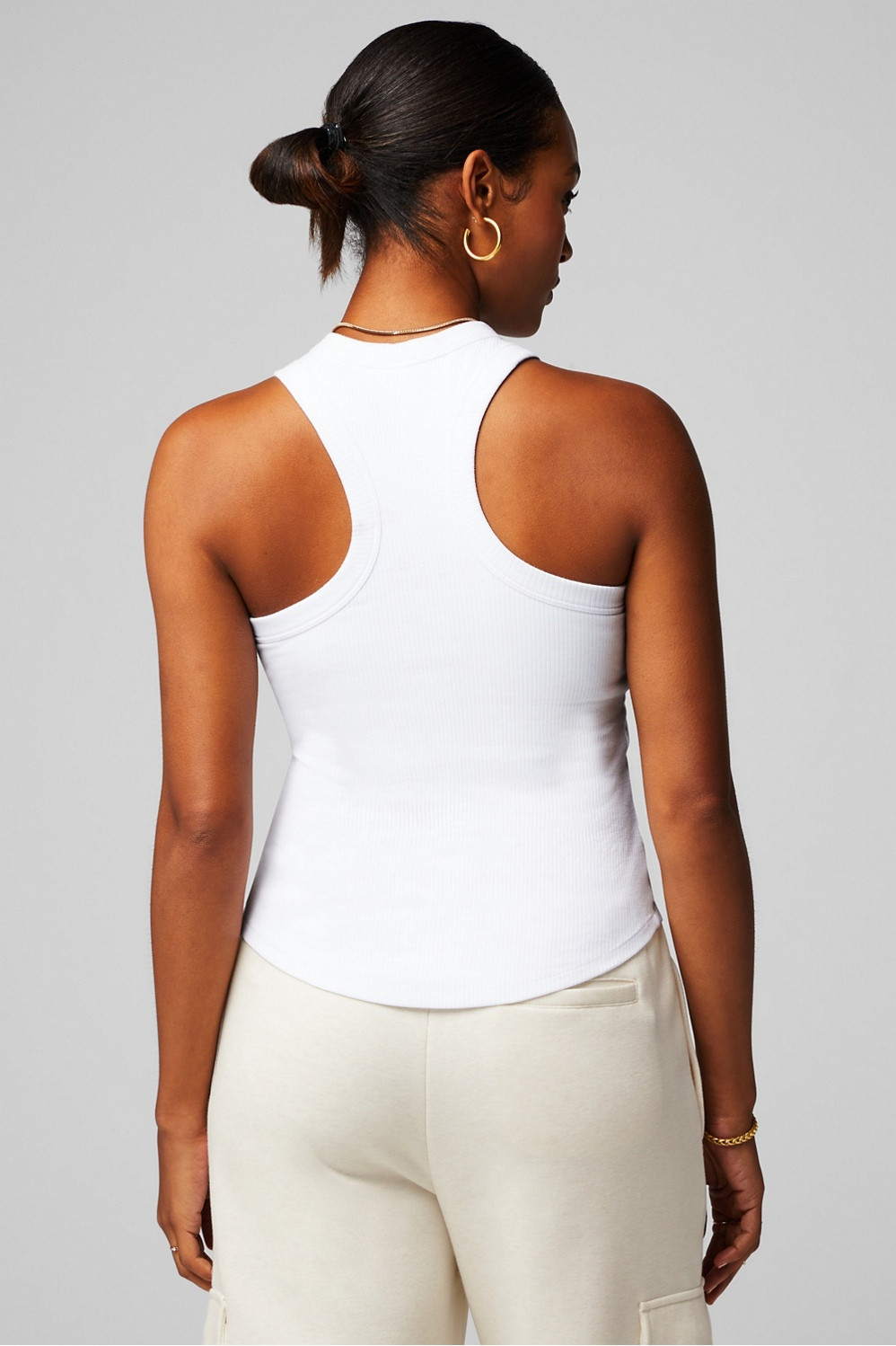 High Neck Rib Tank | Fabletics - North America
