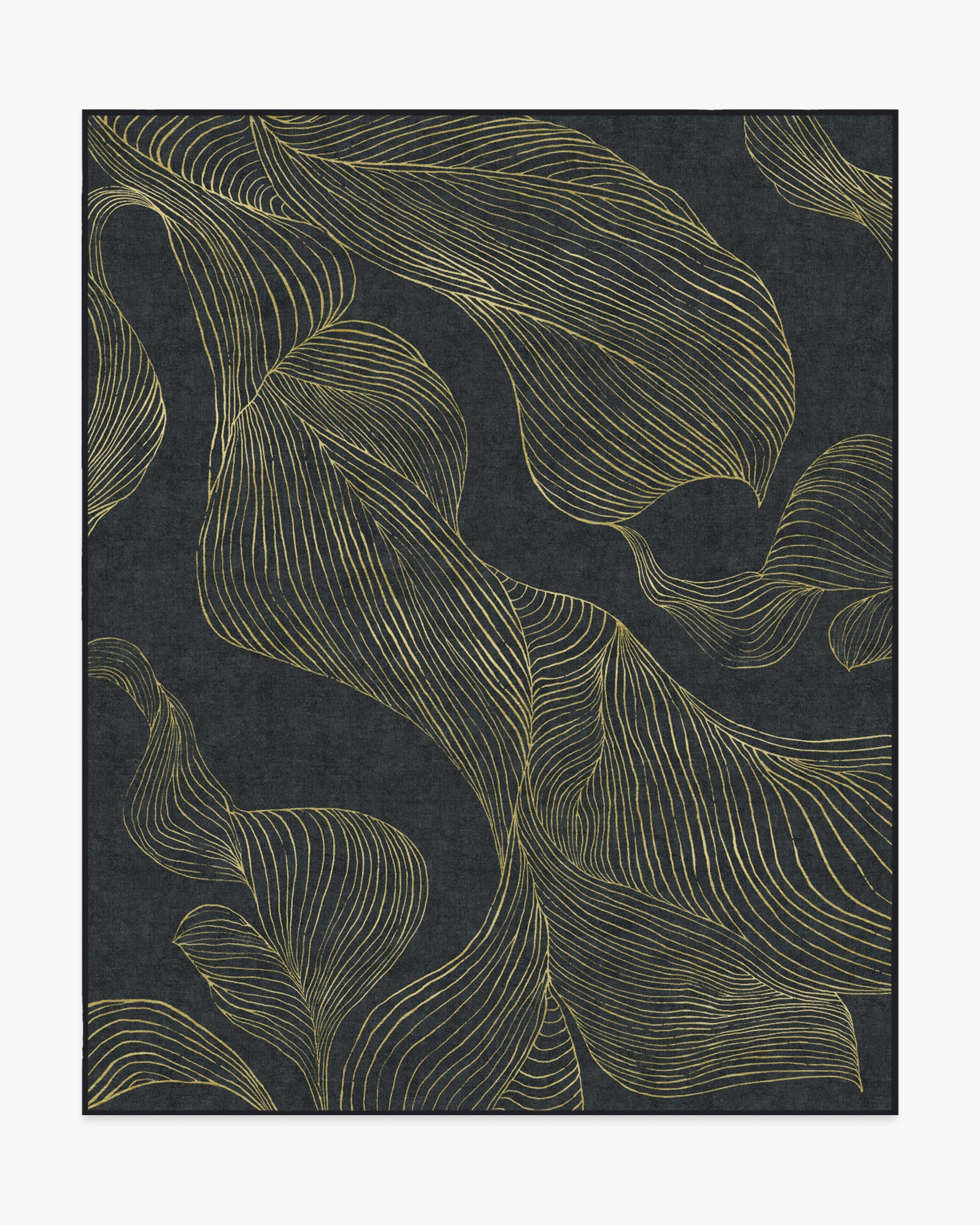 Sana Black & Gold Rug | Ruggable