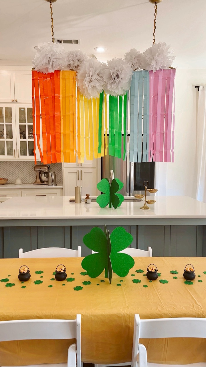 Ready for some St. Patrick’s Day fun & shenanigans for the younger kiddos in your life?

Here’s my St. Patrick’s Day decor to inspire you. You’ll find a rainbow 🌈, shamrocks 🍀, and pots of gold of course. 

Come back for more St. Patrick’s Day party fun, activities, foods, treats, decor ideas & shenanigans this week. 🍀
.
.
.
.
.
.
.
.
.
.
Lucky charms party, kids St. Patrick’s Day party ideas, March fun, St Patrick’s Day for kids, st patricks day party decor, rainbow party, lucky party

#LTKHome #LTKSeasonal #LTKdayinmylife