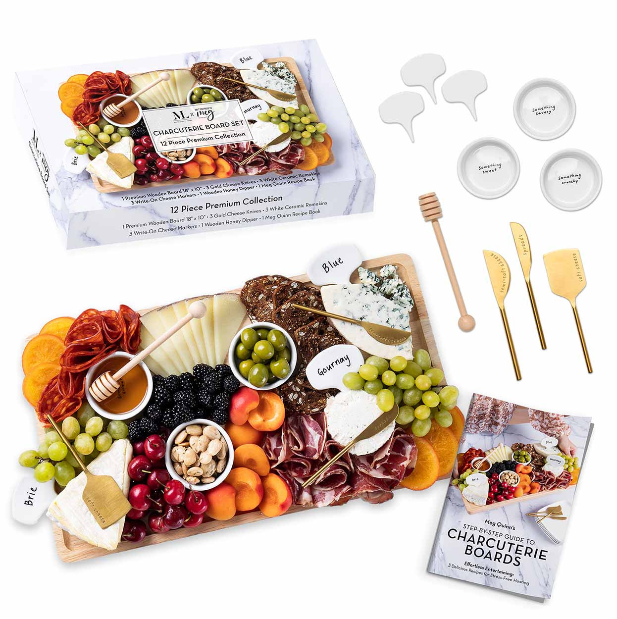 Meg Quinn Charcuterie Board & Accessories Kit | Sophistiplate