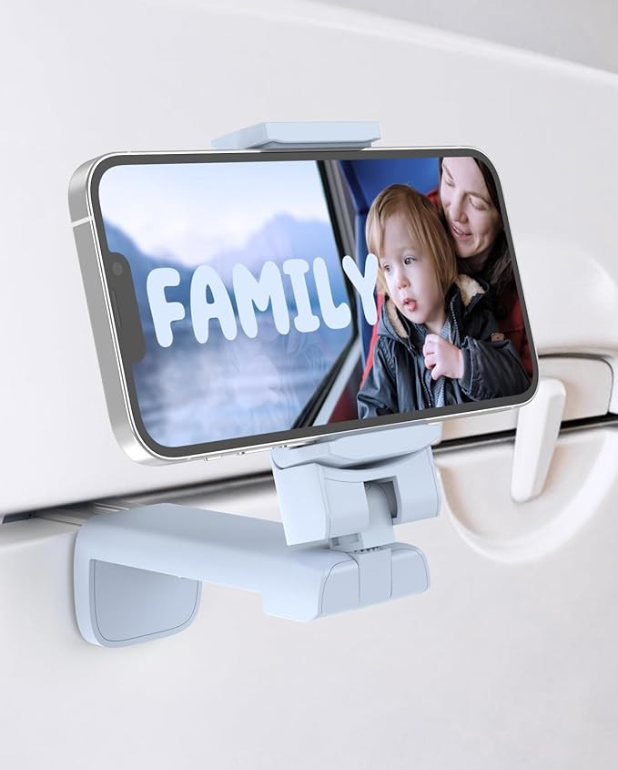 MiiKARE Airplane Travel Essentials Phone Holder, Universal Handsfree Phone Mount for Flying 360 D... | Amazon (US)