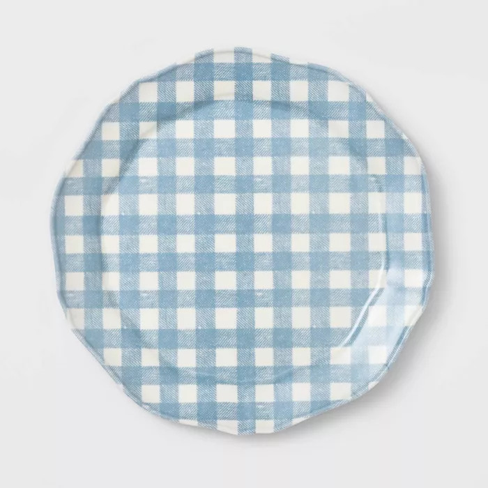 11" Melamine Gingham Dinner Plate - Threshold™ | Target