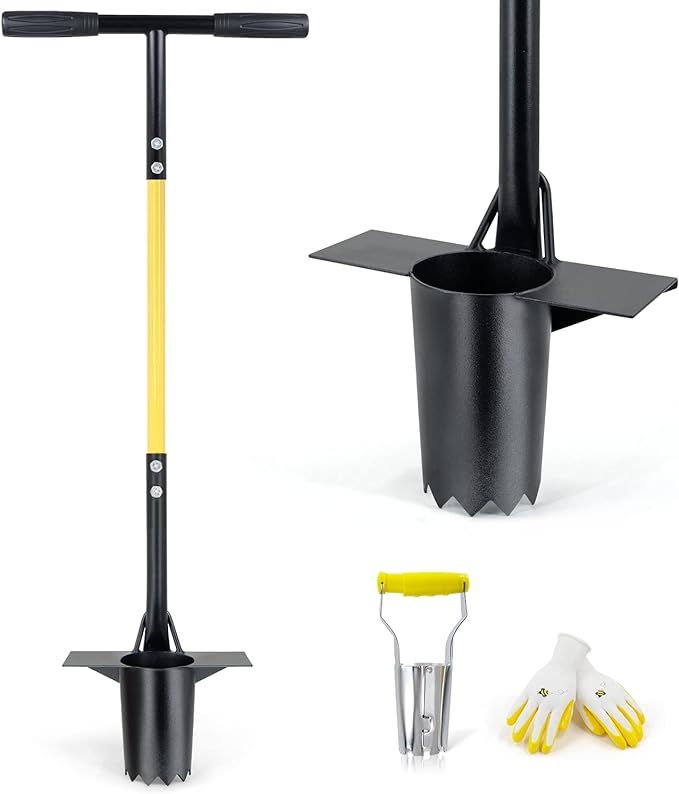 Jardineer Bulb Planter Set with Long Handle, Saw-Tooth Blade, and Small Bulb Planter - Ideal for ... | Amazon (US)