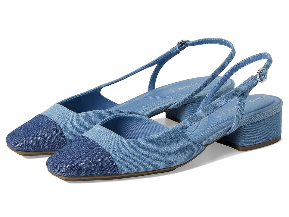 Anne Klein Nia Women's Shoes Denim : 9.5 M, Leather/Rubber | Zappos
