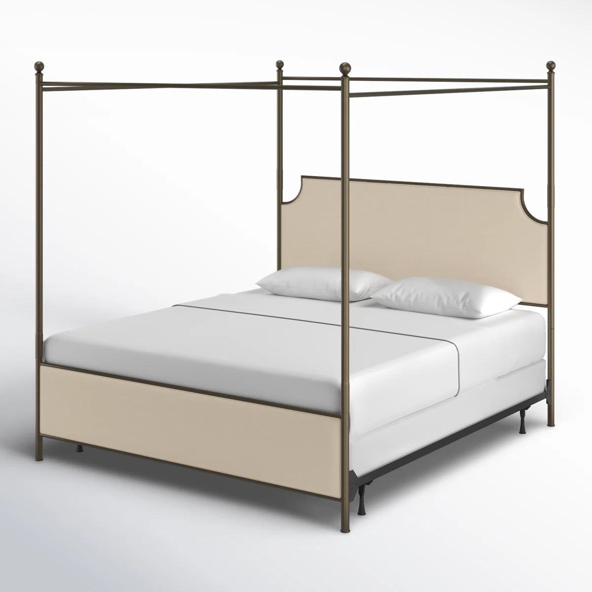 Aasif Upholstered Metal Canopy Bed | Wayfair North America