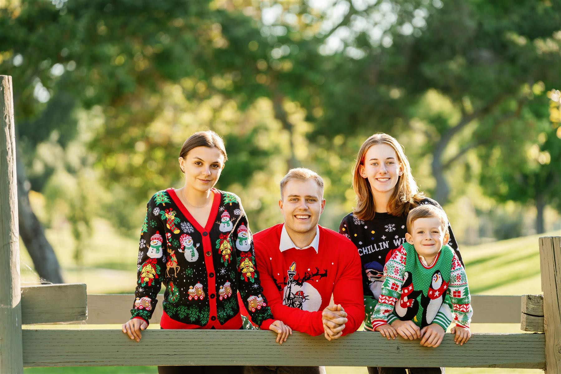 Socal Look Women's Ugly Christmas Sweater, Long Sleeve V-Neck Acrylic Holiday Cardigan, S | Walmart (US)