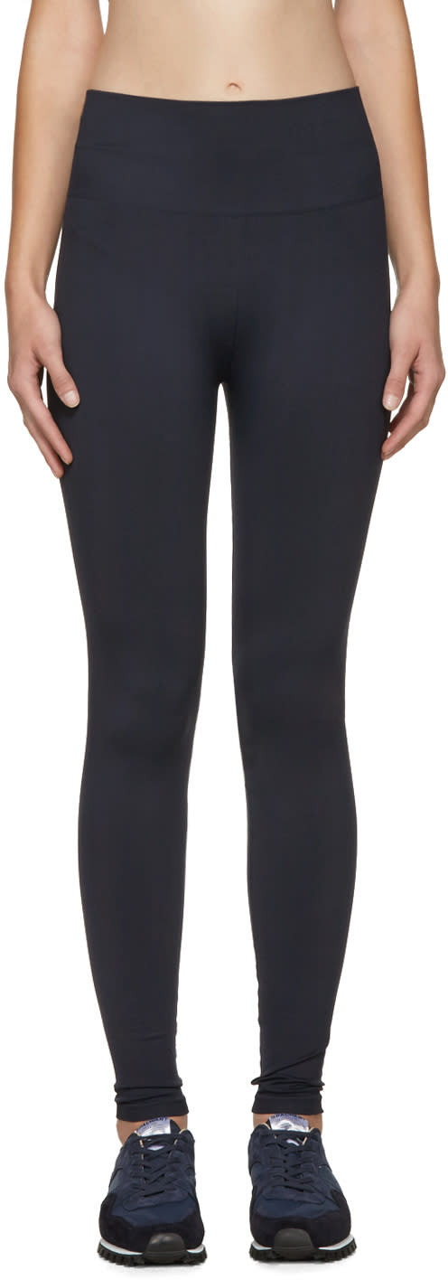 A.p.c. X Outdoor Voices Navy Seamless Leggings | SSENSE
