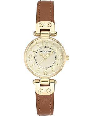 Anne Klein Women's Leather Strap Watch | Amazon (US)