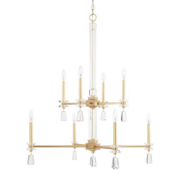 Capital Lighting Milan Collection 8-light Capital Gold Chandelier | Bed Bath & Beyond